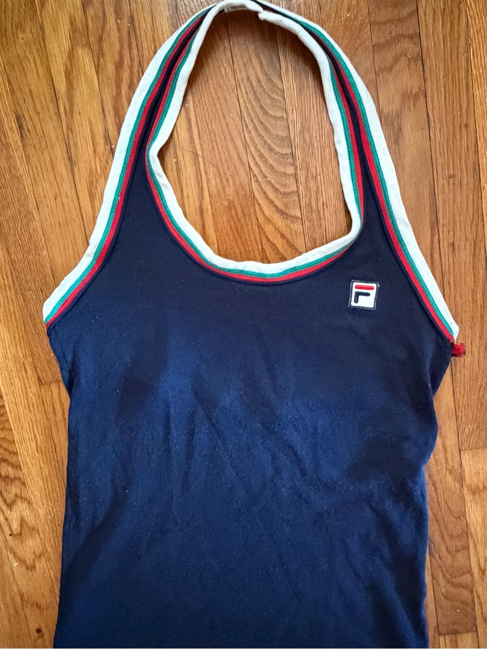Vintage late 1970s/early 1980s Fila Made in Italy tennis/warm-up sleeveless top